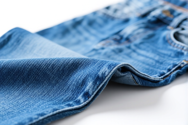 Blue Denim Apparel Fabric