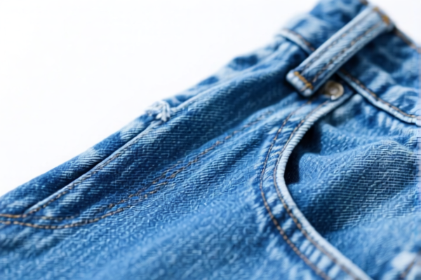 Blue Denim Apparel Fabric