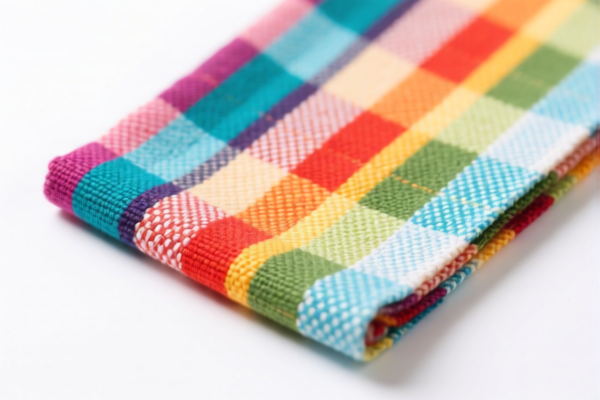 Colored cotton woven fabric for decoration