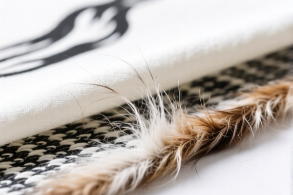 Printed Cotton Woven Fabric Blended with Fine Animal Hair