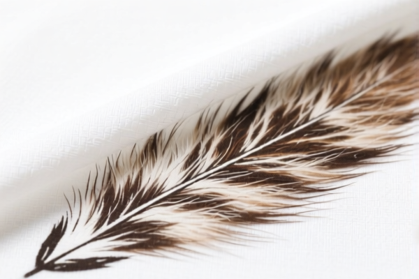 Printed Cotton Woven Fabric Blended with Fine Animal Hair