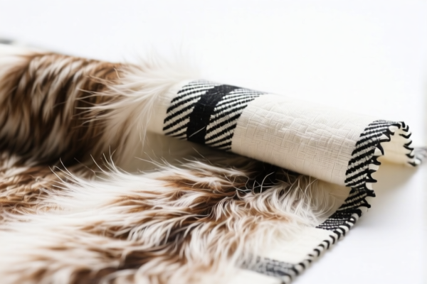 Printed Cotton Woven Fabric Blended with Fine Animal Hair