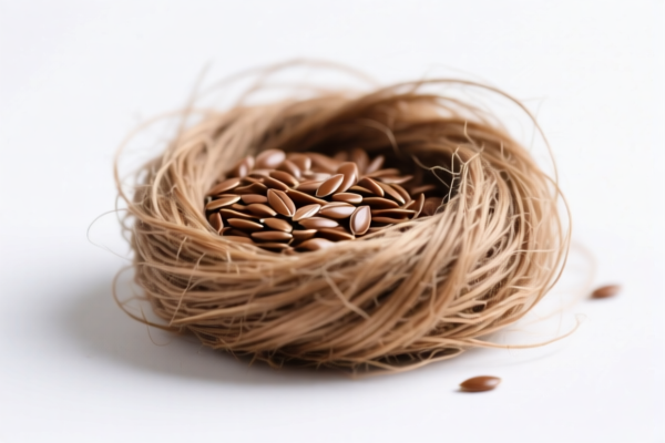 Flax fiber waste