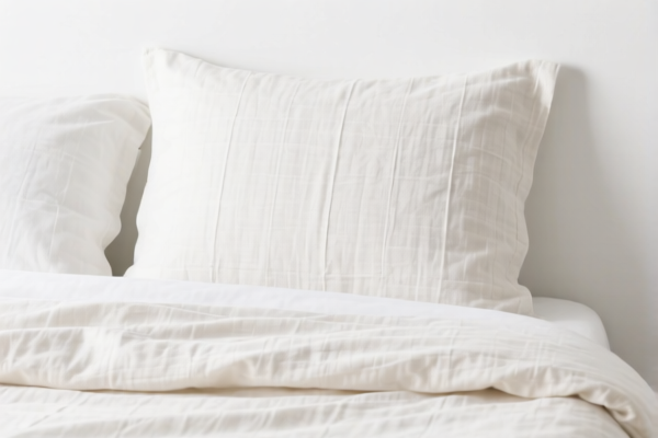 Bleached Flax Cotton Blend Bed Sheet