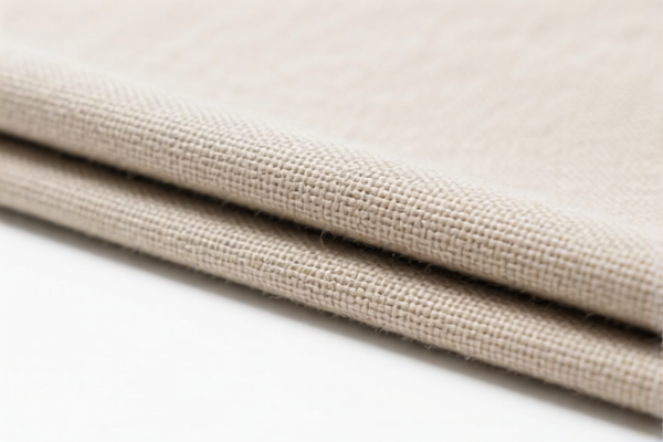 Heavyweight Flax Wool Blend Woven Fabric