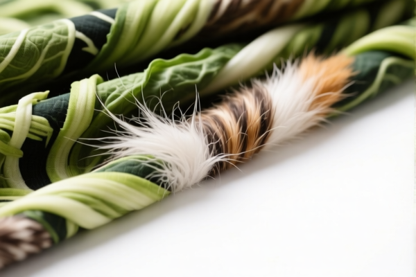 Fine animal hair blended vegetable textile fabrics for interior decoration