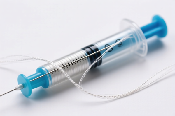 Medical artificial fiber filament (suture)
