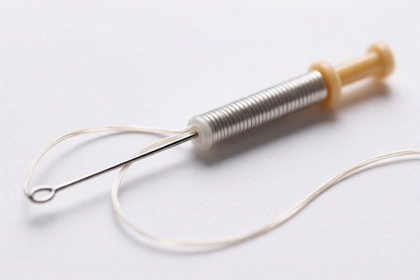 Medical artificial fiber filament (suture)