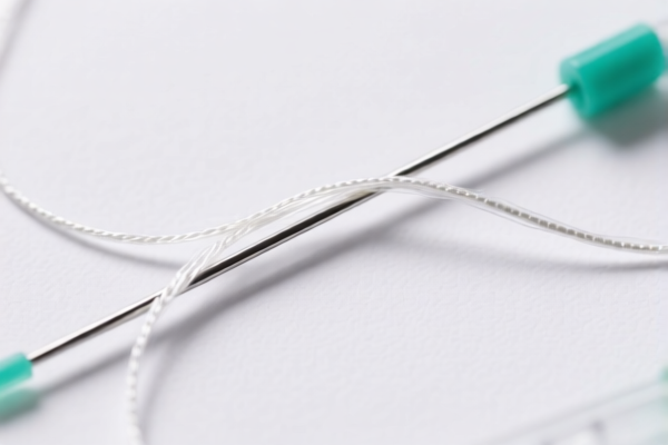 Medical artificial fiber filament (suture)