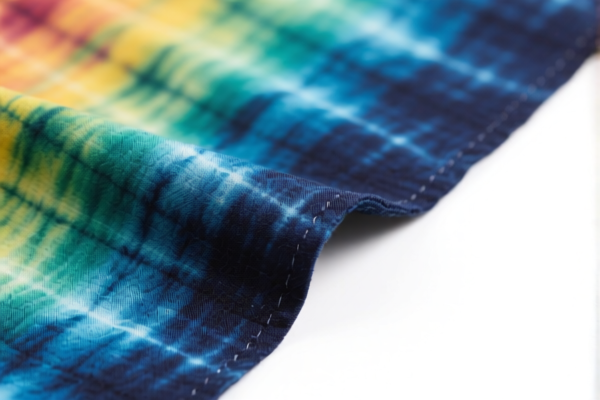 Dyed polyester woven fabric