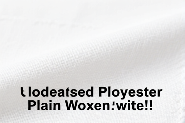 Unbleached polyester plain woven fabric