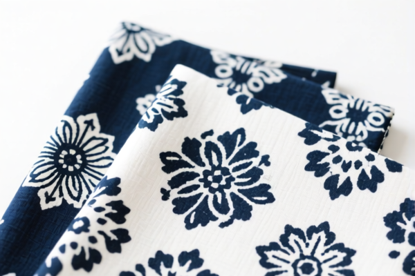 Printed cotton blend decorative fabrics