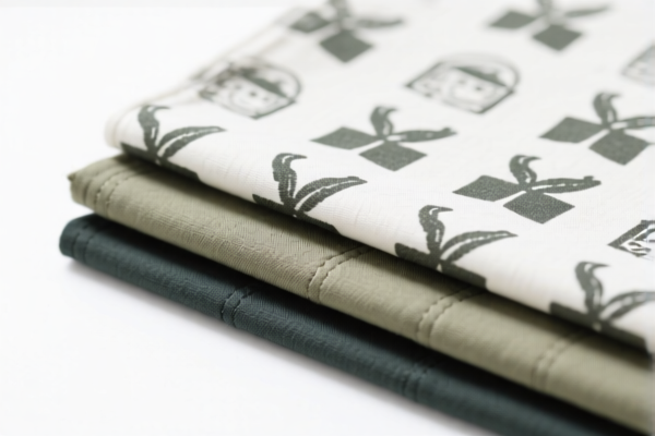 Printed cotton blend workwear fabrics