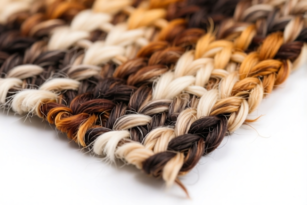 Dyed synthetic filament_animal hair blended woven fabrics, not combed, twill weave