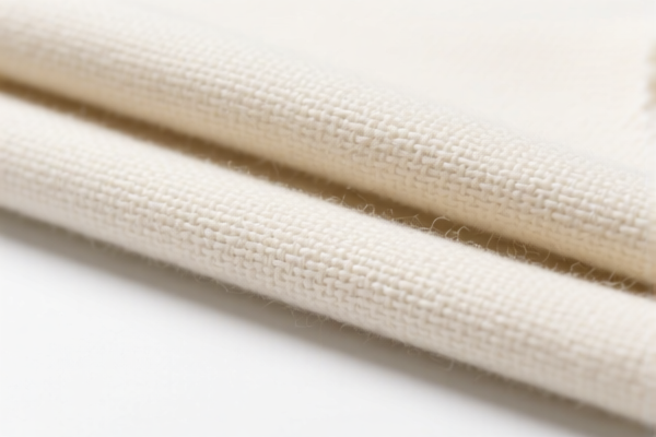 Unbleached or Bleached Wool Blend Woven Fabric