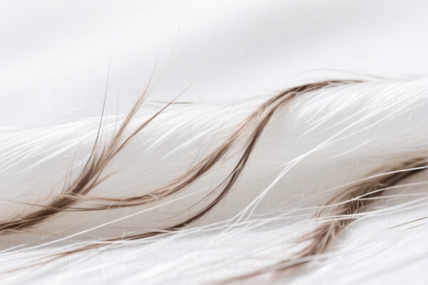 Fine animal hair blended synthetic filament fabrics