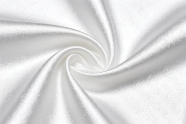 Printed artificial filament satin weave fabric
