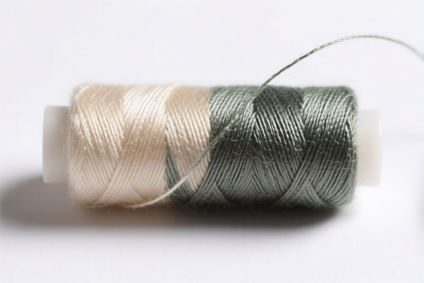 Artificial staple fiber bag sewing thread