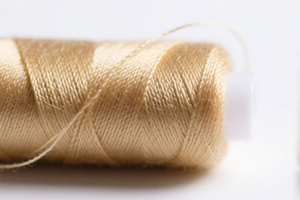 Artificial staple fiber bag sewing thread