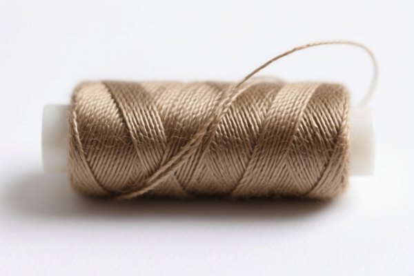 Artificial staple fiber bag sewing thread