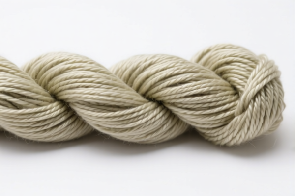 Twisted synthetic staple fiber yarn