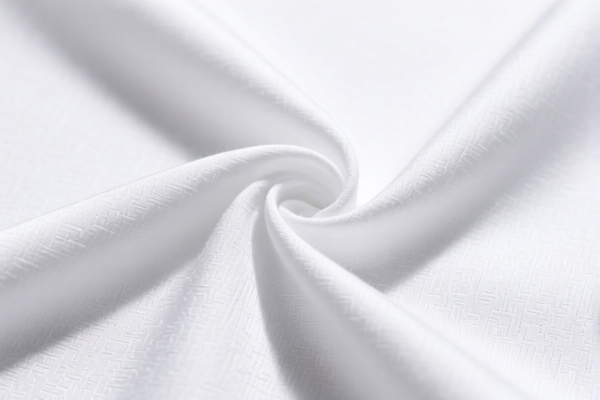 Polyester staple fiber sheeting fabric, width exceeding 254 cm, bleached