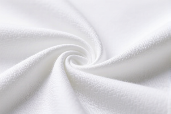 Polyester staple fiber sheeting fabric, width exceeding 254 cm, bleached