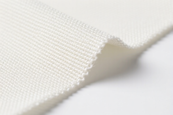 Bleached polyester staple woven fabrics