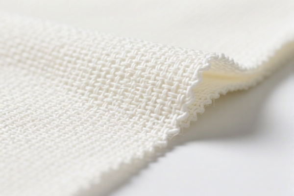 Bleached polyester staple woven fabrics