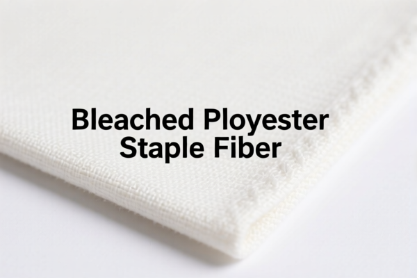 Bleached Polyester Staple Fiber Woven Cloth