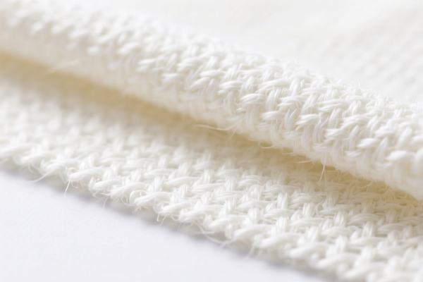 Bleached Polyester Staple Fiber Woven Fabric
