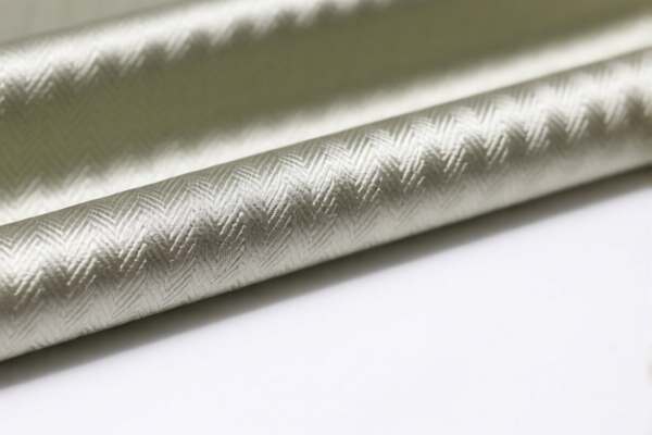 Acrylic_Modacrylic Satin Weave Fabric, Unbleached