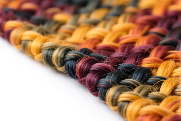 Dyed woven fabrics of synthetic staple fibers