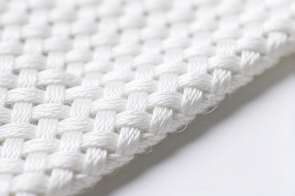 Woven fabrics of synthetic staple fibers for bedding