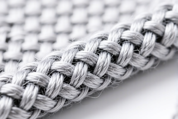 Woven fabrics of synthetic staple fibers for bedding