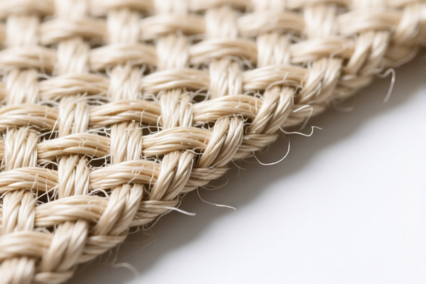 Woven fabrics of synthetic staple fibers for curtains