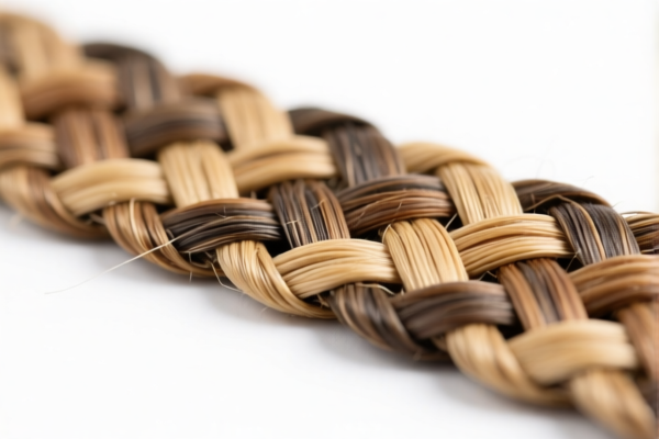 Woven fabrics of synthetic staple fibers for curtains