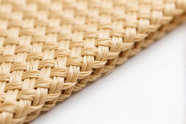Woven fabrics of synthetic staple fibers for furniture