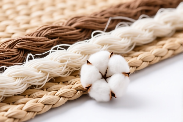 Woven fabrics of synthetic staple fibers mixed mainly or solely with cotton (unbleached or bleached)
