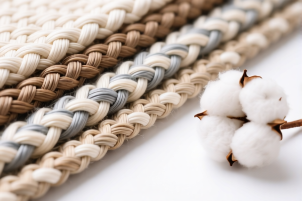 Woven fabrics of synthetic staple fibers mixed mainly or solely with cotton (unbleached or bleached)