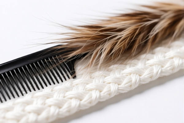 Fine animal hair blended combed woven fabrics of synthetic staple fibers