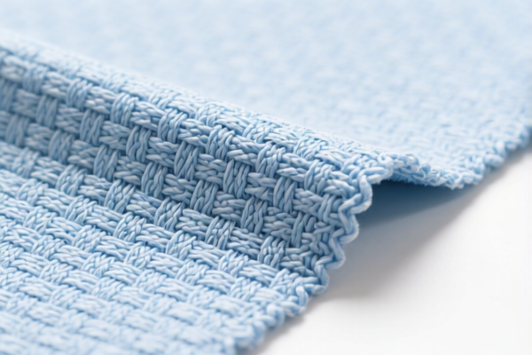 Synthetic staple woven apparel fabric