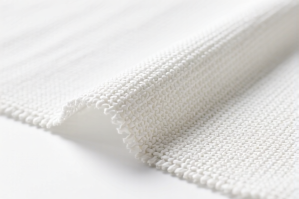 Synthetic staple woven curtain fabric