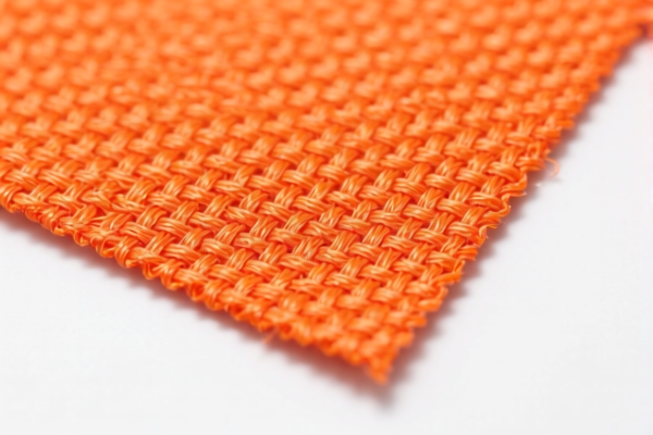Synthetic staple woven flame