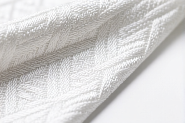 Synthetic staple woven jacquard fabric
