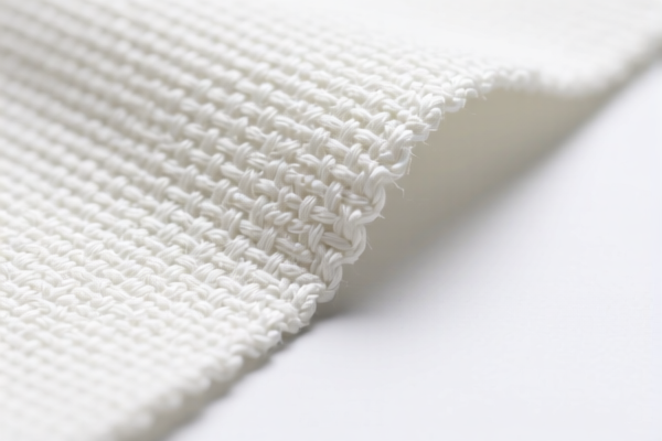 Synthetic staple woven low