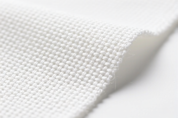 Synthetic staple woven low