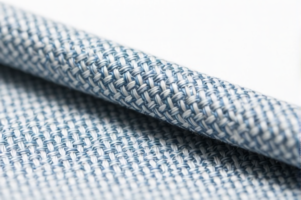 Synthetic staple woven twill weave fabric