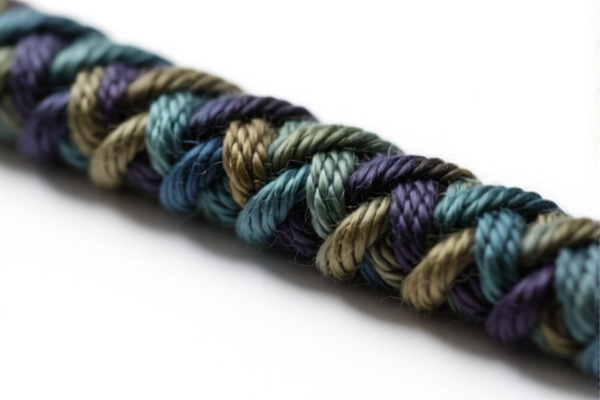 Synthetic staple woven yarn