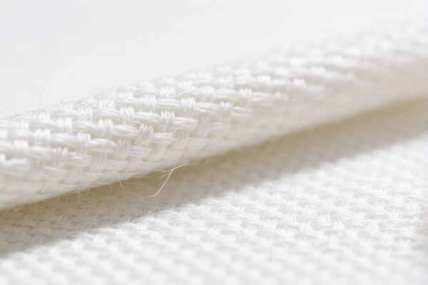 Bleached Polyester Staple Fiber Woven Fabric